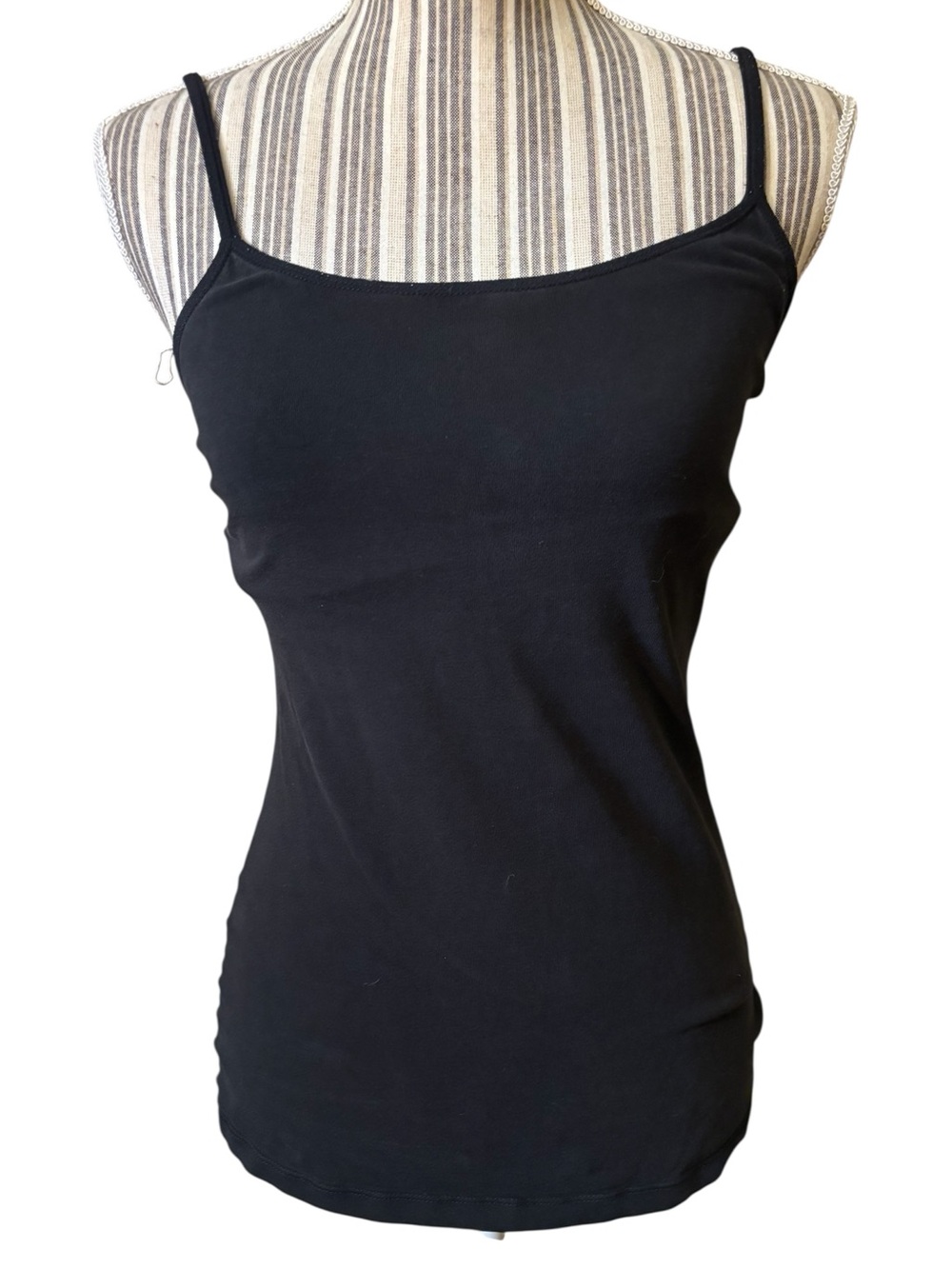 🇺🇸 Express Camisole Med Best Loved Cami Black Adjustable Spaghetti Straps Cotton